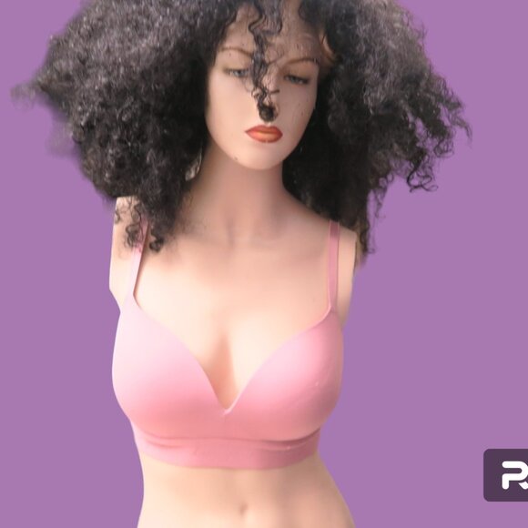 PINK Victoria's Secret wear everywhere wireless push up bra love pink in cursive - Picture 1 of 8